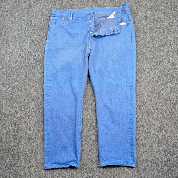 Levi's 501XX Size 42 LVC Men's Light Blue Wash Button Fly Straight Leg Jeans — photo 2
